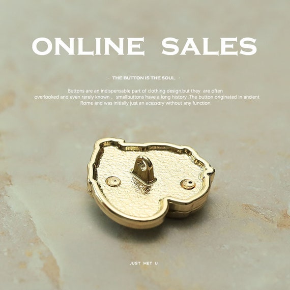 CABODYALS 100 Bouton En Alliage à 1 Trous En Forme De Cœur Tige D'Amour