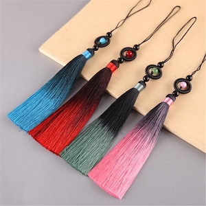 15 Color to Choose,250mm Transfer Beads Silk Tassel ,Tassel Craft,Silk Tassel Pendant  ,Silk Tassel Accessories,YD097