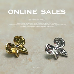 2/6/10pcs 23mm Drop Of Oil Butterfly Metal Wave Buttons Flat Plain Plane Gold Shank ,for Shirts Coats Sweaters DIY Crafts YS071