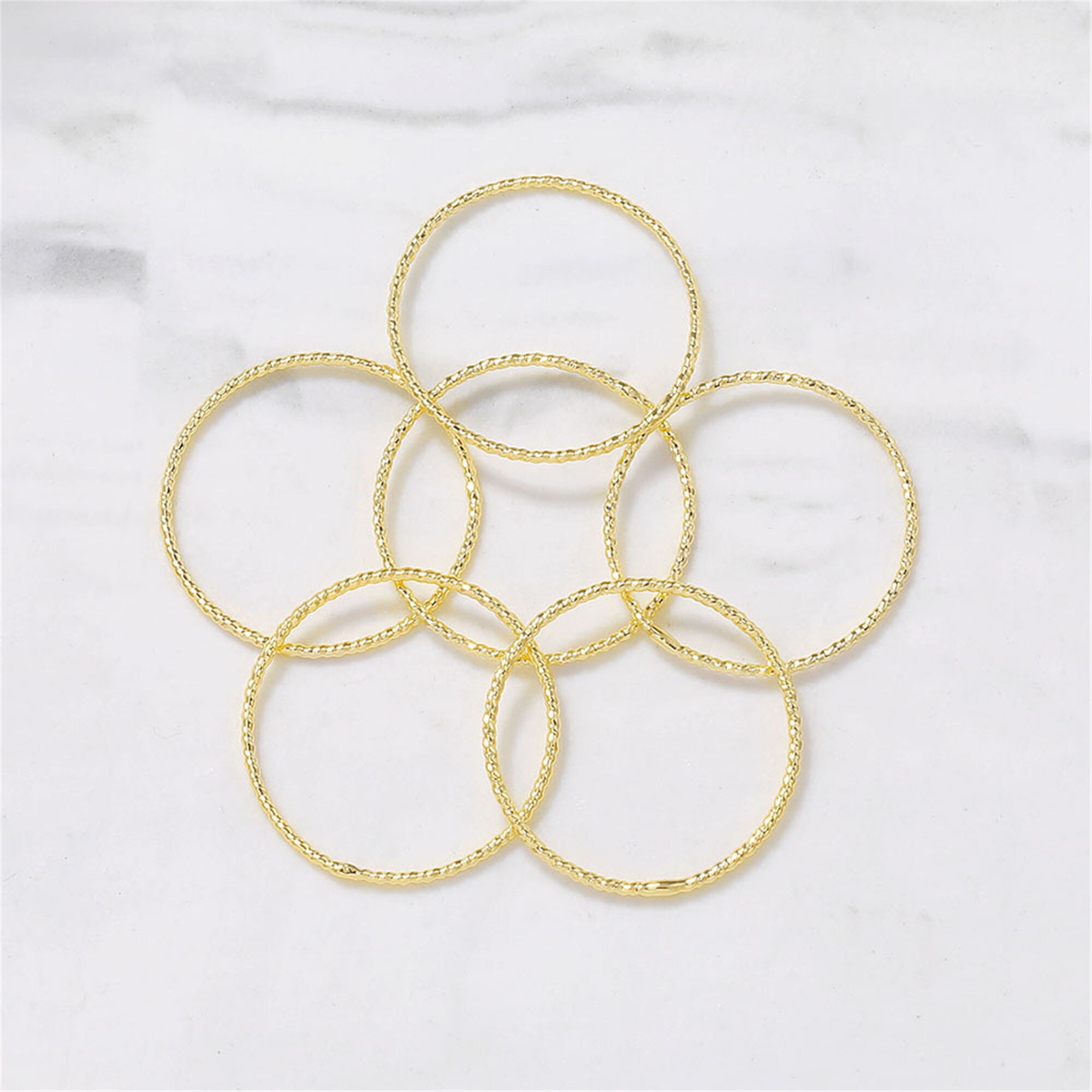 10pcs 18mm 24K Gold Vermeil Brass Circle Etsy