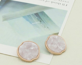 Metal Buttons Flat Plain Plane Gold Shank ,for Shirts Coats Sweaters DIY Crafts YS081