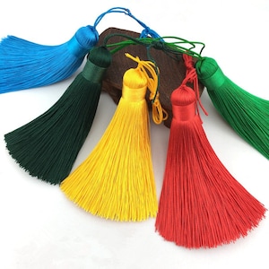 2pcs 80 MM Long Silk Tassels ,Silk Tassel ,Tassel Craft,Silk Tassel Accessories,Silk Tassel Pendant ,High Quality Extra Thick YJ017
