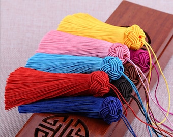 10 Color to Choose,2/10PCS 90 MM Pineapple Knot Silk Tassel,Tassel Craft,Silk Tassel Pendant  ,High Quality Extra Thick LP032