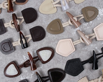 2/6/10pcs Horn Buckle Button,Fastening With Toggle Horn Buttons,Jacket Buttons, Toggle Coat CB031