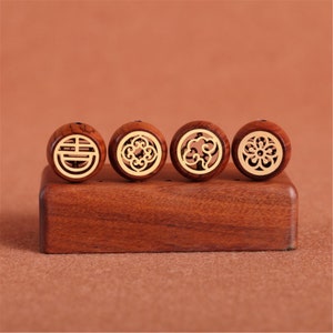 10PCS 10x17mm Natural Rosewood Inlaid Boxwood Wooden Beads,Carved Wooden Beads Pendants ,DIY Crafts LW076