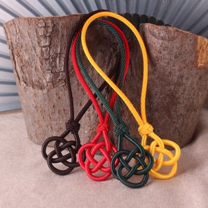 12 colori tra cui scegliere, 2/10 pezzi di nodo cinese in seta, accessori con nappe, ciondolo con nappe in seta di alta qualità YD088