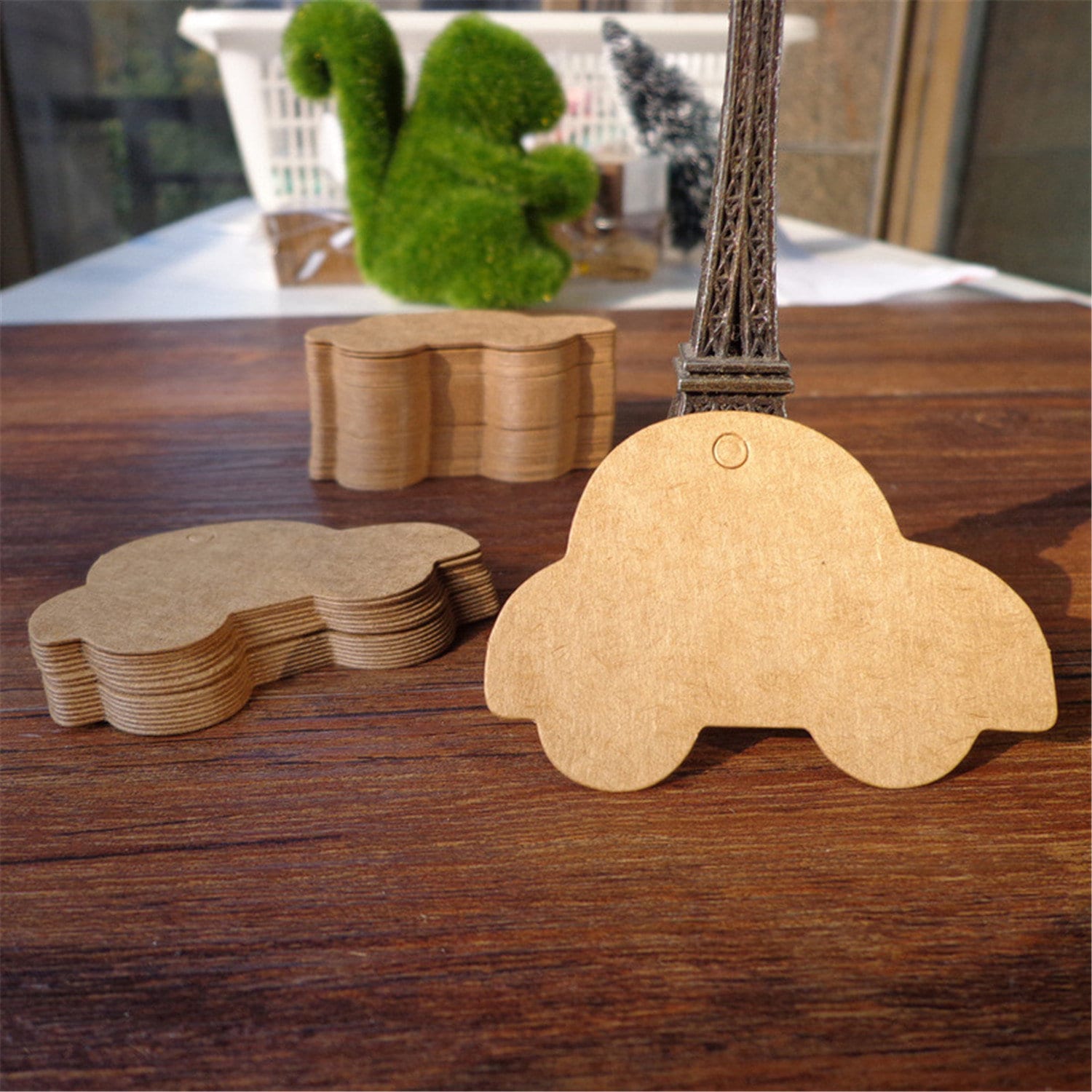 50pcs 5660mm Car Kraft Paper Tags for Gifts Labeling Sales Etsy