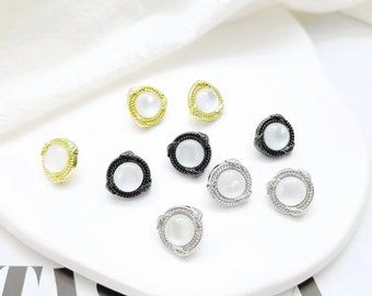 10/20pcs 13mm Metal Buttons, Woolen Buttons, Suit Decoration, Black Knitted Cardigan Buttons DIY Crafts YO770