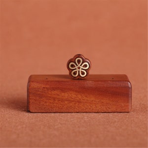 10pcs 14.5x14.5x7mm Natural Rosewood Inlaid Brass Hollow Wooden Beads,Carved Wooden Beads Pendants ,DIY Crafts LW037
