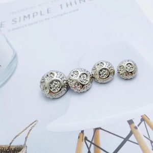 20pcs Flower Metal Buttons, Woolen Buttons, Suit Decoration, Black Knitted Cardigan Buttons DIY Crafts YO781 #1