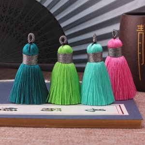 39 Color to Choose,2pcs 40MM Thick Tassels ,Silk Tassel ,Tassel Craft,Silk Tassel Accessories,High Quality Extra Thick YD038