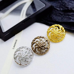 10/20pcs Metal Buttons, Woolen Buttons, Suit Decoration, Black Knitted Cardigan Buttons DIY Crafts YO1003 image 1