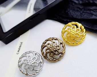 10/20pcs Metal Buttons, Woolen Buttons, Suit Decoration, Black Knitted Cardigan Buttons DIY Crafts YO1003