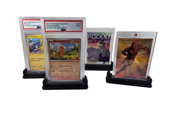 Resin PSA Card Slab Stand: 3D Printed Trading Card Display - Etsy