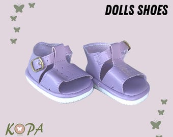 Mauve Doll Sandals | Fits Baby Born, American Girl Dolls