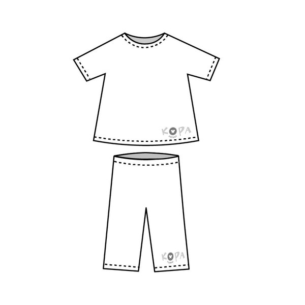 DOLLS CLOTHES PATTERN | Leggings and T-Shirt to fit Baby Born / Our Generation / Baby Alive (43cm)