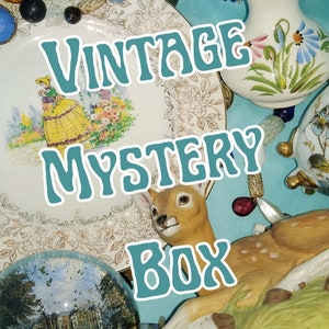 Vintage Cottagecore Mystery Box, Antique Mystery Box, Teacups and China, English Cottage Decor, Surprise Gift for Home