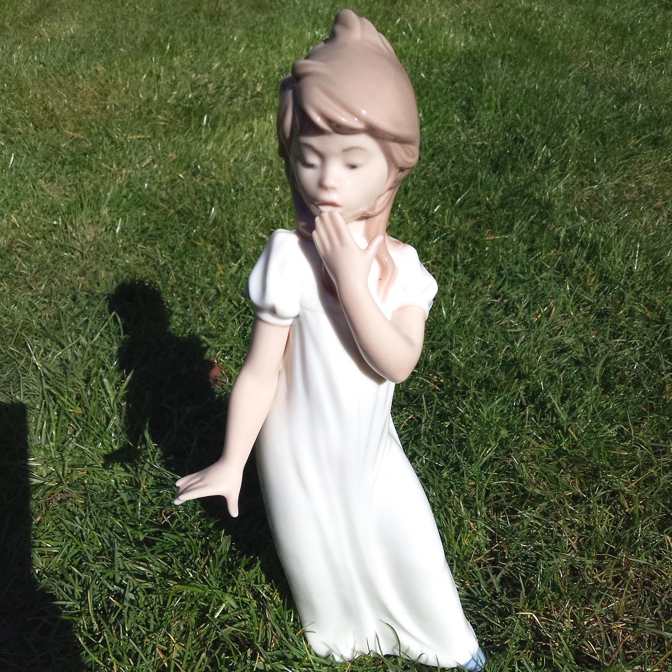 NAO By Lladro Spain Porcelain Figurine Boy With Skate Board