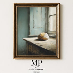 Bread Wall Art Print: Nordic Still Life Quiet Light (Digital Download) 1373