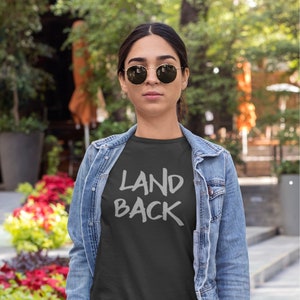 Land Back Native American T-shirt, Reservation Life, American Indian Nation, Native Pride Tee, Rez Dogs