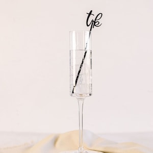 Personalized Couples Wedding Monogram Drink Stirrer, Cocktail, Swizzle Stick, Party Favors, Initials, Wedding, Engagement Decor, Set of 12