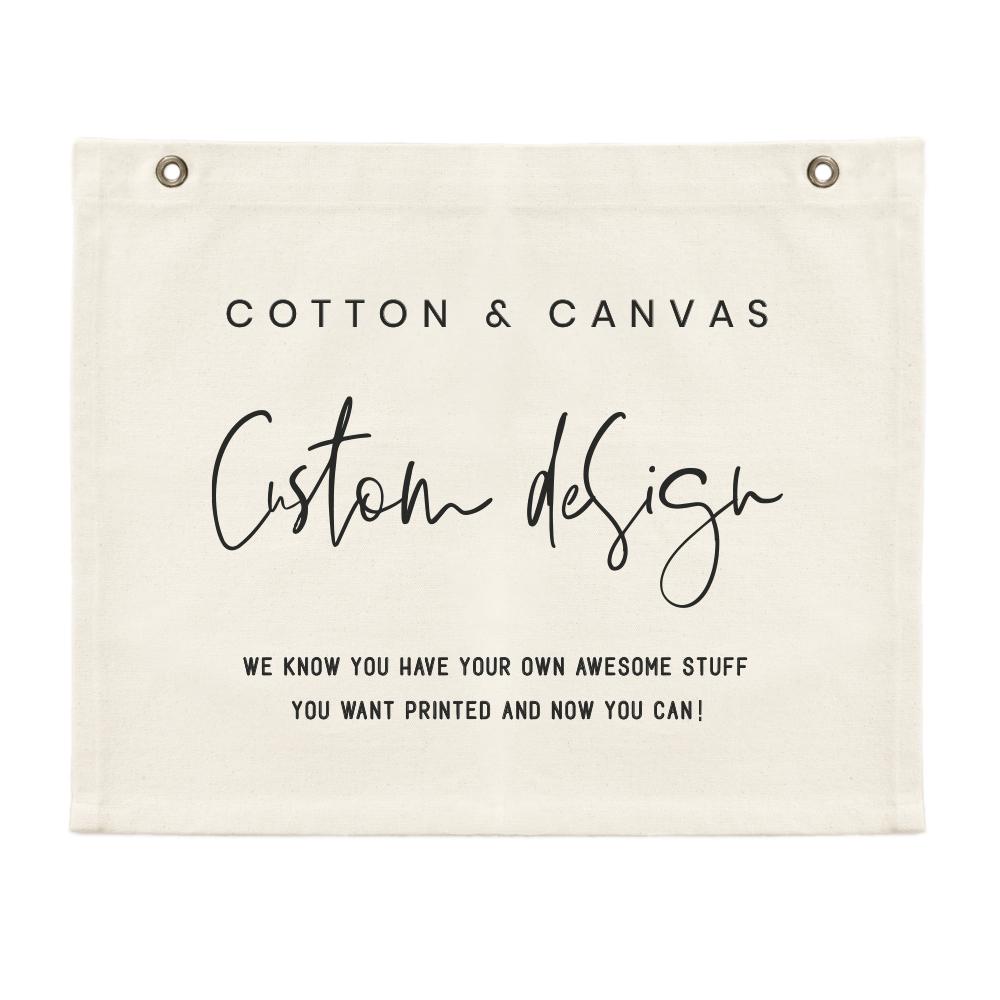 Custom Logo Rectangle Canvas Banner, Personalized Business Sign ...