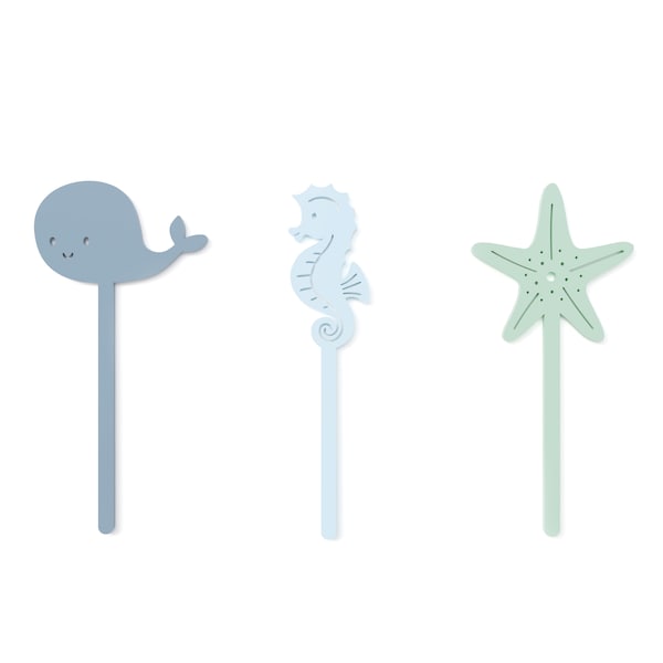Under the Sea Acrylic Cupcake Toppers, Kids Birthday, Boy, ONEder the sea, Underwater, Baby Shower, Sea Creatures, Party Decor, Set of 12
