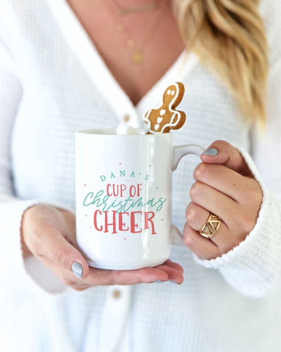 Christmas Cheer Personalized 30oz. Oversized Coffee Mug
