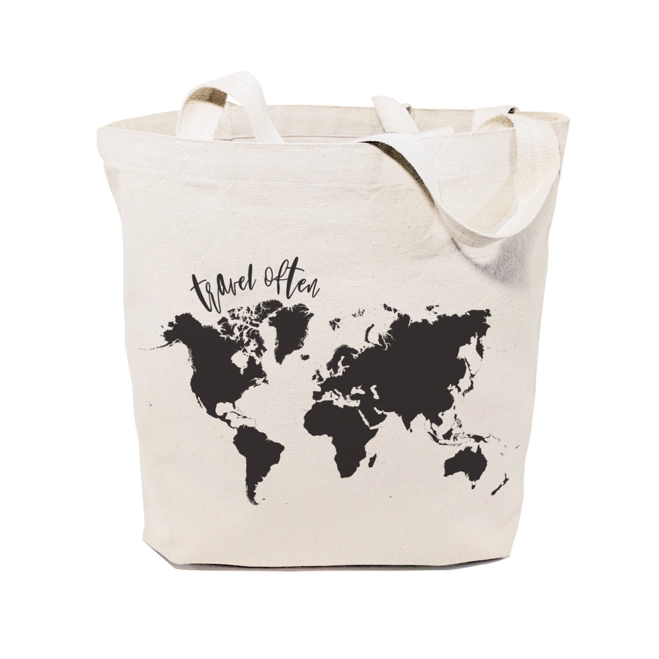 Reusable and Folda'ble Fabric Tote Bags for Travel, Gym, Yoga