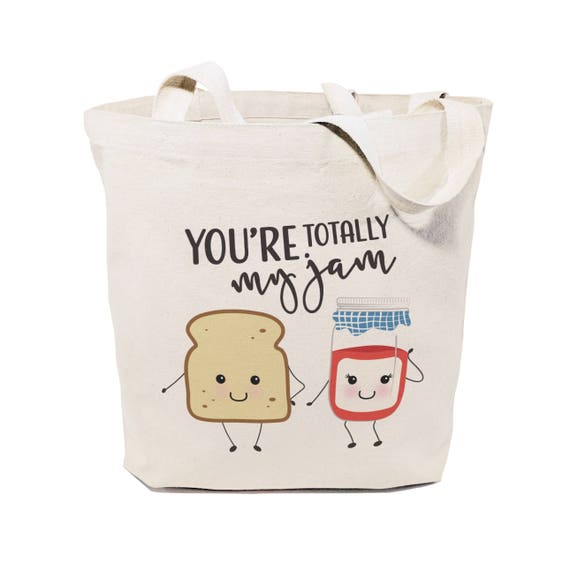 You're Totally My Jam Cotton Canvas Reusable Grocery Bag - Etsy