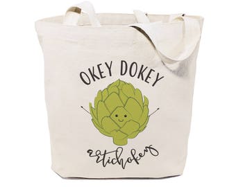 Personalized Floral Canvas Tote Bag – Custom Name Reusable Grocery Bag - View #14