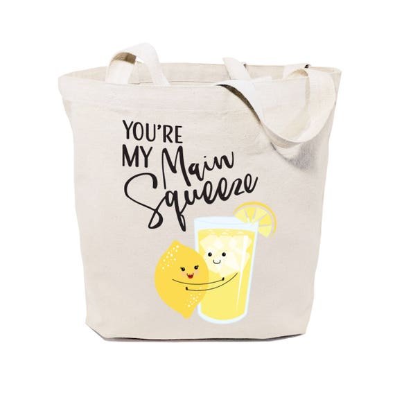 You're My Main Squeeze Cotton Canvas Reusable Grocery Bag | Etsy