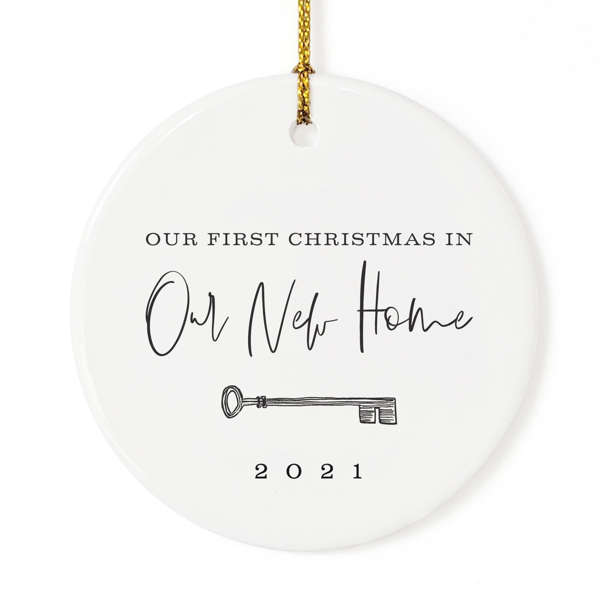 Our First Christmas in Our New Home Porcelain Ceramic Etsy