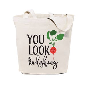 Canvas Tote Bag For Women – 'Sister' Embroidered, Wedding Gift, Large With Pockets - View #5