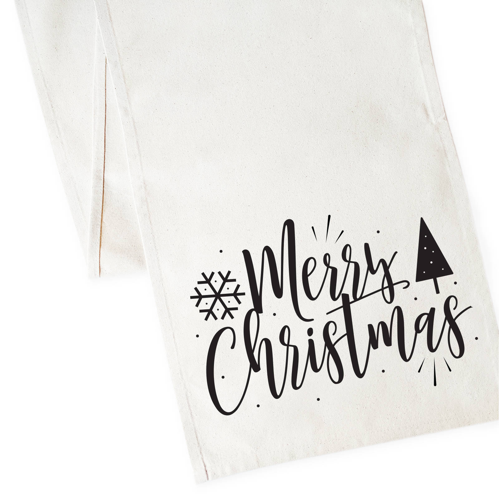 Merry Christmas Table Runner and Holiday Party Decoration, Party…