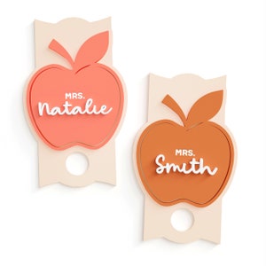 Personalized Teacher Stanley Name Tag, Teacher Tumbler Name Plate, Acrylic Lid Topper, 40oz, 30oz, Quencher H2.0, Teacher Appreciation Gift