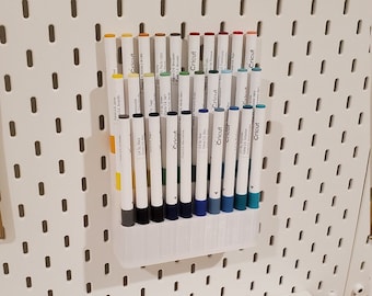 3D-Druckerdateien für 30 Marker/Pen Organizer für Cricut und andere Marken (Desktop, Pegboard oder SKADIS) (STL- und 3MF-Dateien) (nur für den persönlichen Gebrauch)