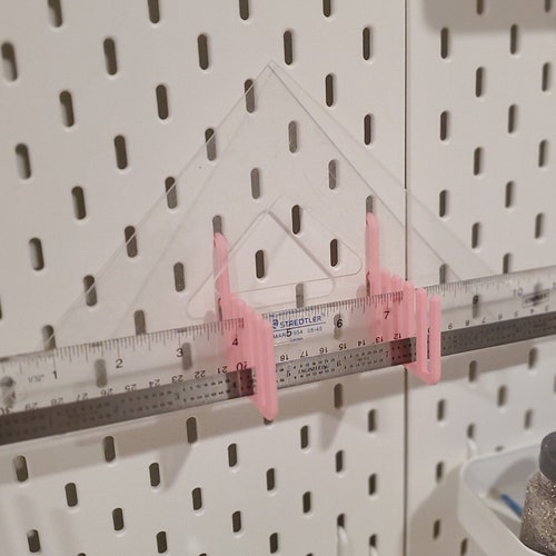 Sewing Template/ruler Holder IKEA SKADIS or 1/4 Etsy