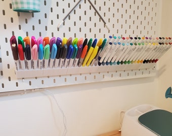 3D Printer Files for IKEA SKADIS Pegboard Pen/Marker Configurable Organizer (STL and 3MF) (Personal Use Only)