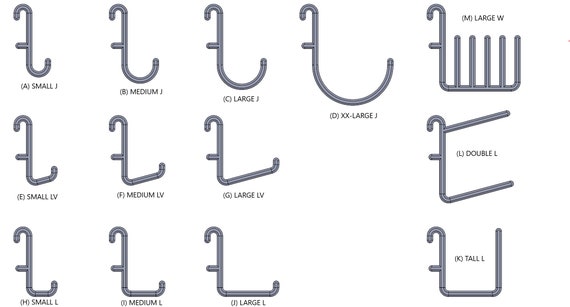 Cricut Accessories Holder U Hook 10-pack for IKEA SKADIS & UPPSPEL Pegboard  