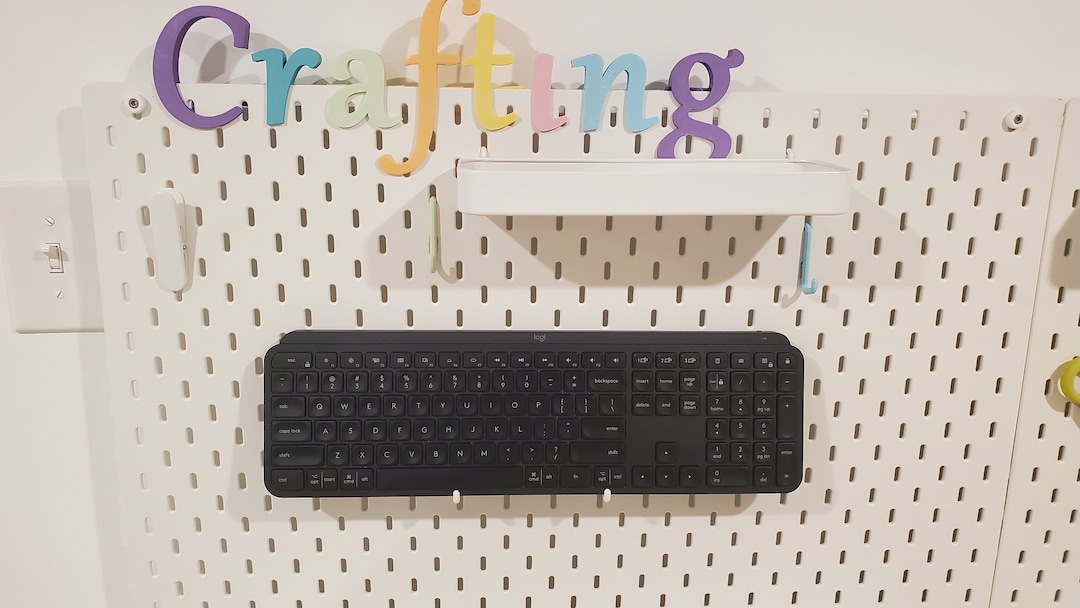 Keyboard Holder for IKEA Skadis, IKEA Uppspel & Pegboard Hooks ikea