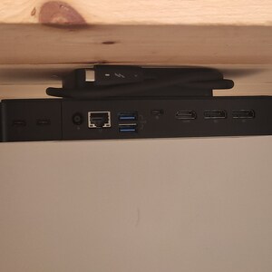 Dell Docking Station and Battery Mount for WD19 / WD19S / WD19TB / WD19TBS / WD19DCS / WD22TB4 Mini Mount Only
