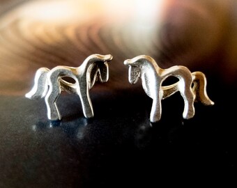Celtic Horse Stud Earrings