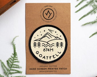 Goatfell - Ilha de Arran - Patch de algodão orgânico