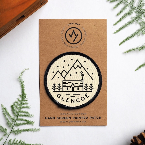 Glencoe - Scottish Highlands - Organic Cotton Patch