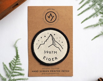 Eiger - Suíça - Patch de algodão orgânico