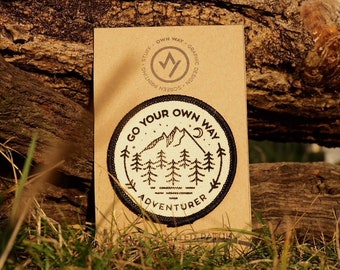 Siga seu próprio caminho - Aventureiro - Patch de algodão orgânico