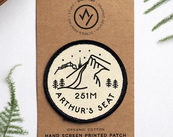 Arthur's Seat - Edinburgh - Scotland - Organic Cotton Patch