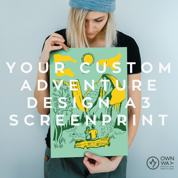 Your very own custom Illustration / Design / Original A3 Screen print