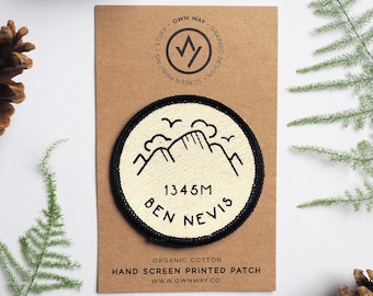 Ben Nevis - Picos Mais Altos - Patch de Algodão Orgânico